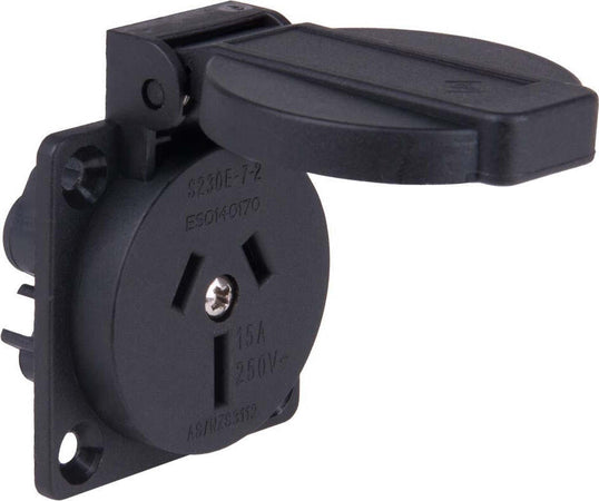 Presa-schuko-Australia-2P+T/IP54-48X48-nera-Pce
