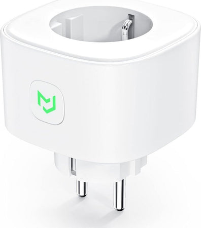 Presa Smart WiFi 16A, Presa WiFi Monitoraggio Consumi Controllo Vocale e Timer, Compatibile con Alexa, Google Home e SmartThings, Type F 3840W 2,4GHz Meross