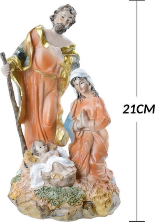 Presepe Nativit? In Resina Scenario Sacra Famiglia Decorazioni Natalizie 21cm Casa e cucina/Decorazioni per interni/Addobbi e decorazioni per ricorrenze/Decorazioni natalizie/Presepi/Statuine e fondali per il presepe Trade Shop italia - Napoli, Commerciovirtuoso.it