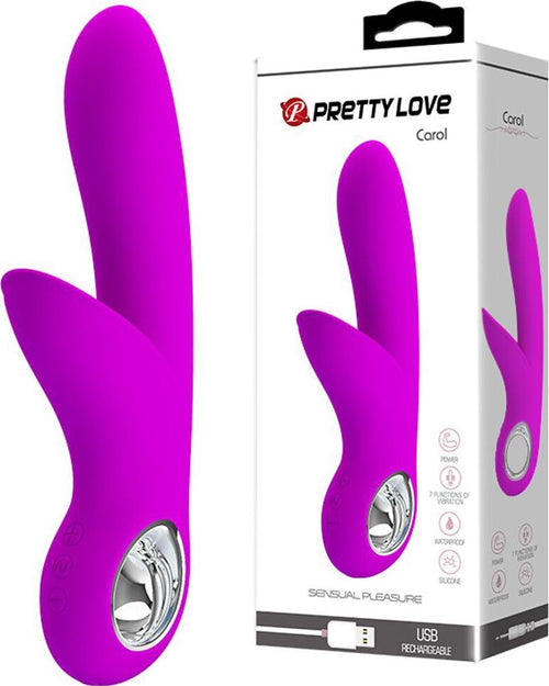 Pretty Love Carol Vibratore Vaginale In Silicone Viola Con Stimolatore Clitoride E Anello Cromato 7 funzioni di vibrazione 5 livelli di controllo della velocità Ricaricabile USB Salute e cura della persona/Erotismo e contraccezione/Sex toys/Vibratori/Vibratori Rabbit Kondorama - Martinsicuro, Commerciovirtuoso.it