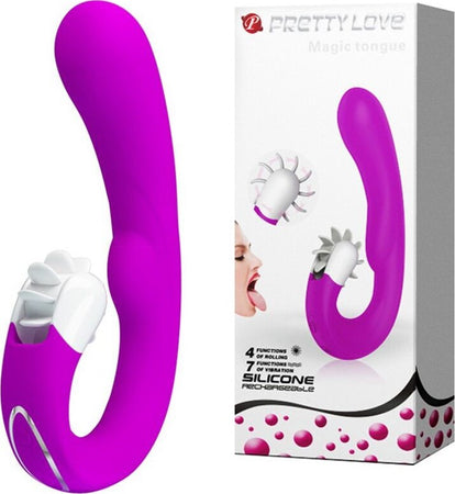 Pretty Love Magic Tongue Vibratore Di Design 7 funzioni di vibrazione 100% Silicone Colore Fuxia Salute e cura della persona/Erotismo e contraccezione/Sex toys/Vibratori/Vibratori Rabbit Kondorama - Martinsicuro, Commerciovirtuoso.it