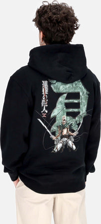 PRIMITIVE-Felpa-Cappuccio-Uomo-Reiner-Dirty-P-Hoodie-X-Attack-On-Titan-Black-da-uomo