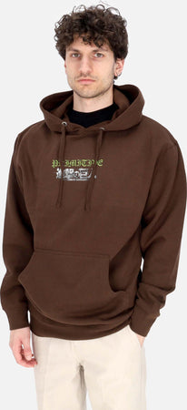 PRIMITIVE-Felpa-Cappuccio-Uomo-Scout-Hoodie-X-Attack-On-Titan-Brown-da-uomo