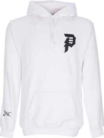 PRIMITIVE-Felpa-Cappuccio-Uomo-Smoke-Hood-X-Tupac-White-da-uomo