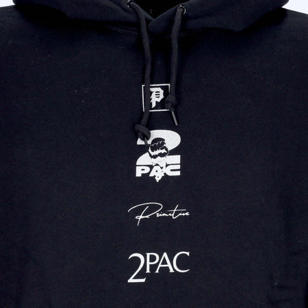 PRIMITIVE-Felpa-Cappuccio-Uomo-Voice-Hood-X-Tupac-Black-da-uomo