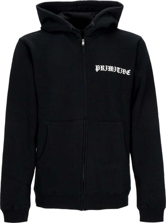 PRIMITIVE-Felpa-Cappuccio-Zip-Uomo-United-Zip-Hoodie-X-Megadeth-Black-da-uomo
