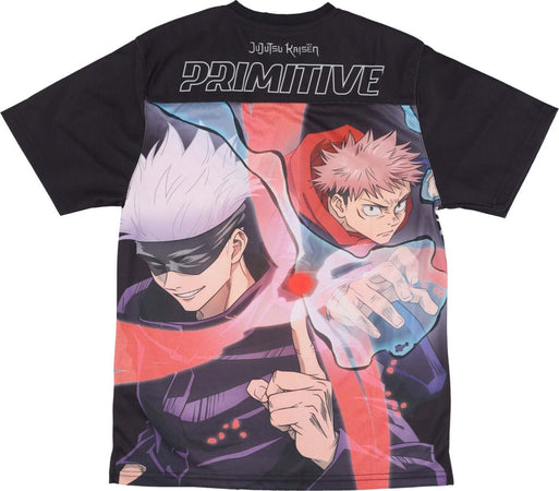 PRIMITIVE-Maglietta-Uomo-Duo-Jersey-X-Jujutsu-Kaisen-Black-da-uomo