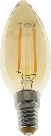 Prismalux-Lampada-LED-Ambrata-Vintage-Oliva-E14,-2.3-W