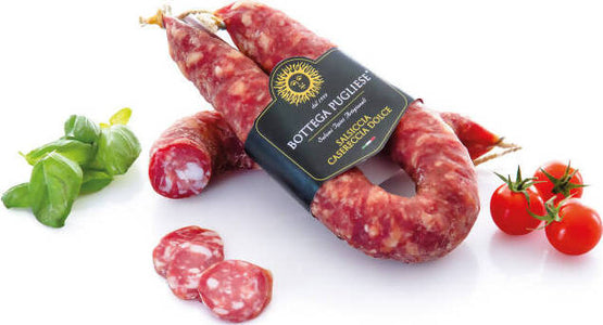 Prodotti Tipici Salsiccia Casereccia Pugliese 500 Gr. Salumi Tipici La Bottega di Pasquale - Noci, Commerciovirtuoso.it