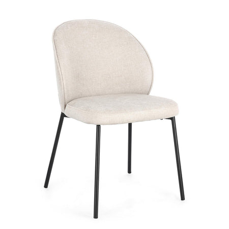 Sedia "Wendy" con struttura in acciaio, per arredo interno 54 x 60 x h 83 cm
