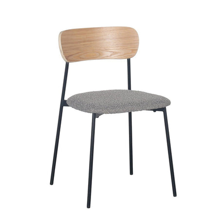 Sedia "Genevieve" con struttura in compensato, per arredo interno 46 x 49 x h 76,5 cm