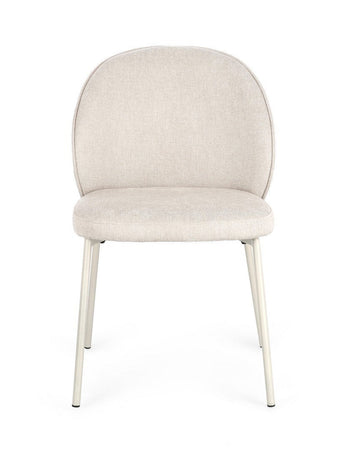 Sedia "Wendy" con struttura in acciaio, per arredo interno 54 x 60 x h 83 cm