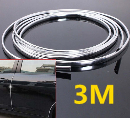 PROFILO CROMATO FASCIA ADESIVA ADESIVO AUTO CAMPER 15 METRI 8 mm IMPERMEABILE Trade Shop italia - Napoli, Commerciovirtuoso.it