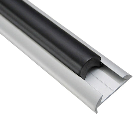 Profilo parabordo alluminio anodizzato 38 x 9 mm (