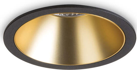 Proiettore-Da-Incasso-Moderno-Game-Alluminio-Nero-E-Oro-Led-11W-3000K-Luce-Calda