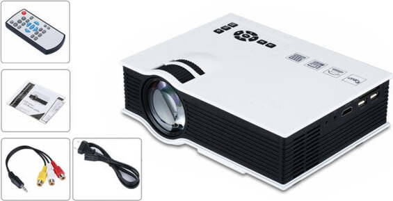 Proiettore Portatile Led Videoproiettore Mini Home Cinema Pc Vga/usb/sd/av/hdmi Elettronica/Home Cinema TV e video/Proiettori Trade Shop italia - Napoli, Commerciovirtuoso.it