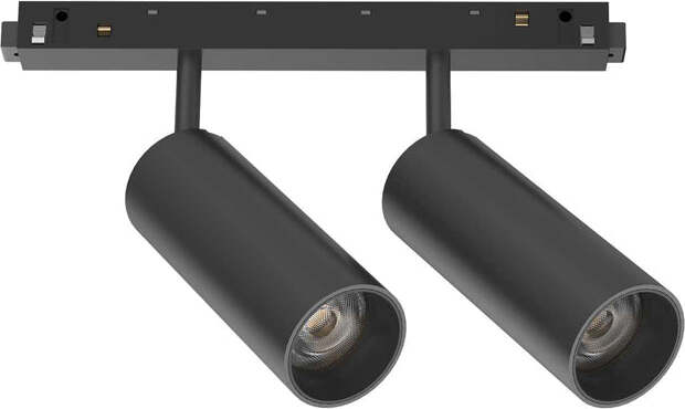 Proiettore-Regolaile-On-Off-Ego-Alluminio-Nero-2-Luci-24W-3000K-Luce-Calda