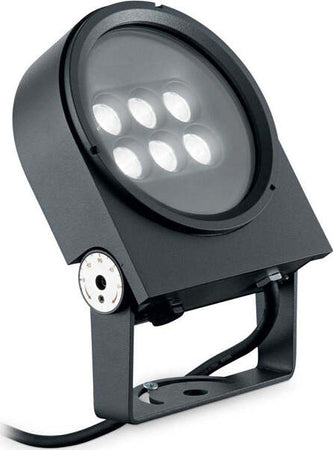 Proiettore-Ulex-Alluminio-Antracite-1-Luce-15W-3000K-Luce-Calda