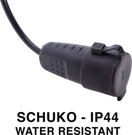 PROLUNGA ADATTATORE 5 METRI CON SPINA CEE E PRESA STANDARD TEDESCO - CAVO 3G1.5 - IP44