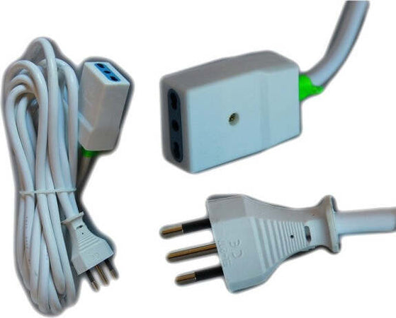 Prolunga-Corrente-Elettrica-Cavo-3-5-10-Metri-220v-Bipasso-Spina-Italiana-Presa