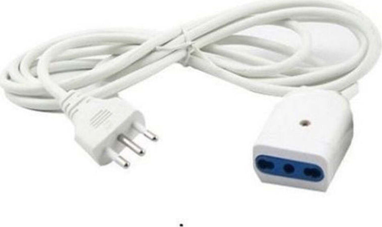 PROLUNGA CORRENTE ELETTRICA CAVO 3-5-10 METRI 250V BIPASSO PRESA BIANCA Fai da te/Materiale elettrico/Prolunghe Zencoccostore - Formia, Commerciovirtuoso.it