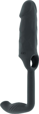 Prolunga Fallica con Massaggiatore prostata Guaina per Pene Grigia in TPE Stretchy Penis Extension And Plug – Grey Salute e cura della persona/Erotismo e contraccezione/Sex toys/Massaggiatori per la prostata Kondorama - Martinsicuro, Commerciovirtuoso.it
