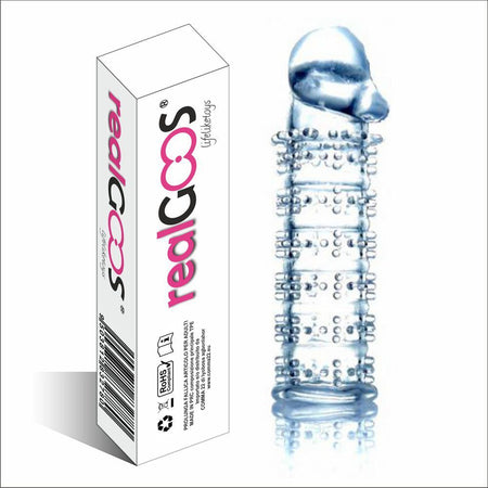 Prolunga Fallica Elastica Realgoos® Super Stretch Penis Sleeve In Tpe Trasparente Con Stimolatori Salute e cura della persona/Erotismo e contraccezione/Sex toys/Guaine e prolunghe per il pene Kondorama - Martinsicuro, Commerciovirtuoso.it