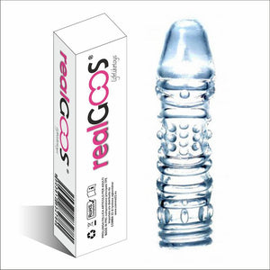 Prolunga Fallica Elastica Realgoos® Super Stretch Penis Sleeve In TPE Trasparente Con Stimolatori Salute e cura della persona/Erotismo e contraccezione/Sex toys/Guaine e prolunghe per il pene Kondorama - Martinsicuro, Commerciovirtuoso.it
