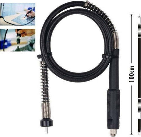 Prolunga-Per-Mini-Trapano-Albero-Flessibile-100cm-Con-Mandrino-3,2mm-Dremel-Fresa