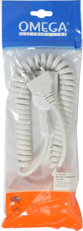 Prolunga Spiralata 2P+T Spina S17 E Presa P17/11 16A Cavo 3Mt 3X1.0M Con Alveoli Di Protezione Colore Bianco Elettronica/Accessori di alimentazione elettrica/Prolunghe Non solo alimenti - Albano Laziale, Commerciovirtuoso.it