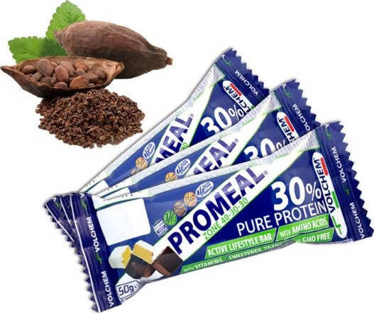 24 pezzi Promeal 30% proteine cacao barrette proteiche 50 gr Volchem, confezione da 24 pezzi barrette dietetiche Non solo caffè online - Albano Laziale, Commerciovirtuoso.it