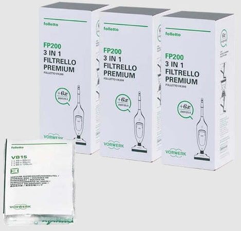 PROMO 3 FILTRELLI PREMIUM VK200+DOVINA (SACCHI SOTTOVUOTO OMAGGIO)