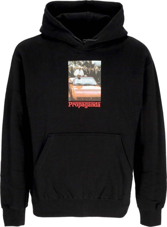 PROPAGANDA-Felpa-Cappuccio-Uomo-Amen-Hoodie-Black-da-uomo