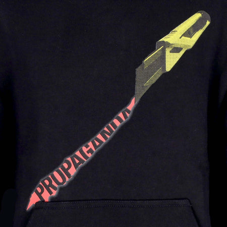 PROPAGANDA-Felpa-Cappuccio-Uomo-Cutter-Hoodie-Black-da-uomo