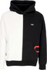 PROPAGANDA-Felpa-Cappuccio-Uomo-Logo-Double-Hoodie-White/black-da-uomo