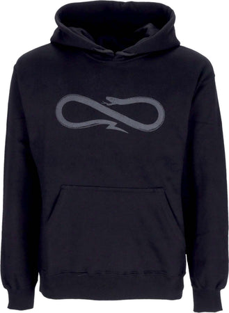 PROPAGANDA-Felpa-Cappuccio-Uomo-Logo-Hoodie-Black-da-uomo