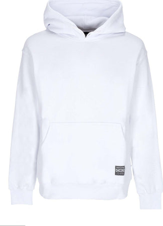 PROPAGANDA-Felpa-Cappuccio-Uomo-Logo-Label-Hoodie-White-da-uomo