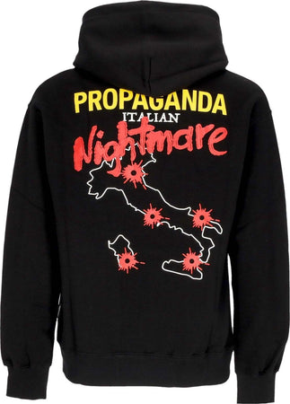 PROPAGANDA-Felpa-Cappuccio-Uomo-Nightmare-Hoodie-Black-da-uomo