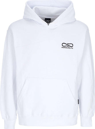 PROPAGANDA-Felpa-Cappuccio-Uomo-Novanta-Hoodie-White-da-uomo