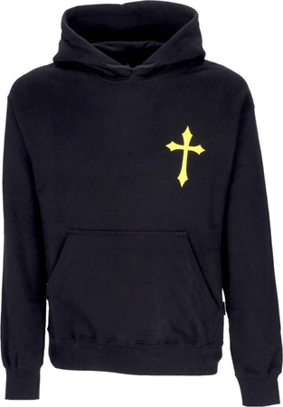 PROPAGANDA-Felpa-Cappuccio-Uomo-Ribs-God-Hoodie-Black-da-uomo