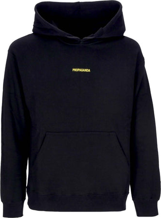 PROPAGANDA-Felpa-Cappuccio-Uomo-Ribs-Hoodie-Black-da-uomo