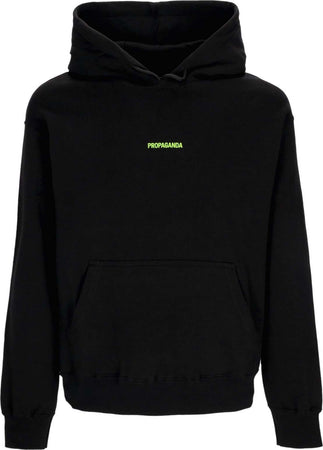 PROPAGANDA-Felpa-Cappuccio-Uomo-Ribs-Oxide-Hoodie-Black-da-uomo