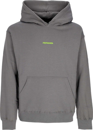 PROPAGANDA-Felpa-Cappuccio-Uomo-Ribs-Oxide-Hoodie-Grey-da-uomo