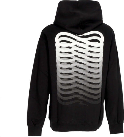 PROPAGANDA-Felpa-Leggera-Cappuccio-Uomo-Ribs-Classic-Hoodie-Black-da-uomo