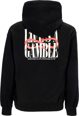 PROPAGANDA-Felpa-Leggera-Cappuccio-Uomo-Roulette-Hoodie-Black-da-uomo