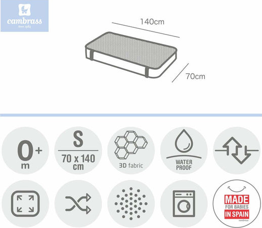 Protezione Materasso 3D-Cu.70 70X140X1 Cm Liso E Unico Casa e cucina/Tessili per la casa/Biancheria per culle e lettini/Protezioni materasso/Protezioni materasso da culla La Casa Del Bebè - Napoli, Commerciovirtuoso.it