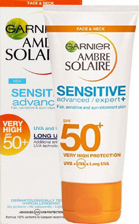 Protezione-Solare-Crema-Molto-Alta-SPF50-Per-Viso-e-Decollete-Tubo-50-ml-Garnier