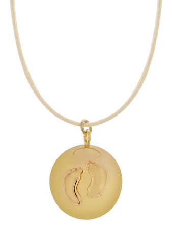 Collana Per La Gravidanza Proud Mama Bola Sofie-Gold Baby Feet