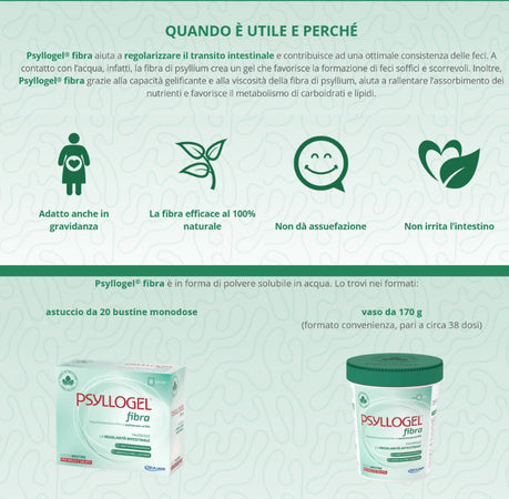 Psyllogel fibra fragola senza zucchero per favorire la regolarità intestinale 170gr