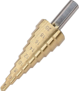 PUNTA FRESA CONICA PER TRAPANO A GRADINO SPIRALE DA 4 A 20MM GRADUALE Fai da te/Utensili elettrici e a mano/Accessori per utensili elettrici/Accessori per la fresatura/Frese a candela/Frese coniche Trade Shop italia - Napoli, Commerciovirtuoso.it